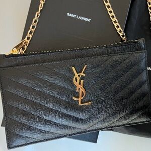 YSL monogram clutch & crossbody